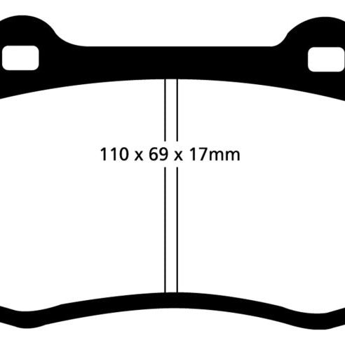 EBC 92-00 Dodge Viper 8.0 Yellowstuff Front Brake Pads-tuningsupply.com