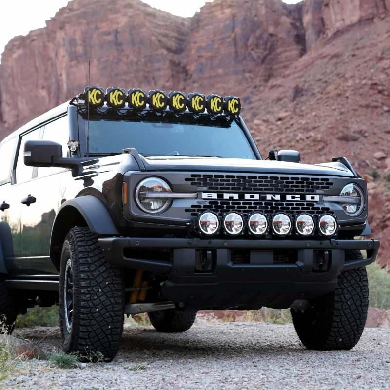 KC HiLiTES 21+ Ford Bronco 39in. Gravity LED Pro6 Light Bar Kit Front Bumper-tuningsupply.com