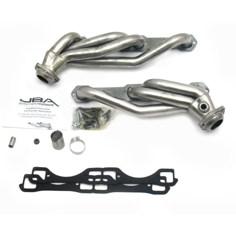 JBA 92-95 Chevrolet Blazer 5.0L/5.7L w/o A.I.R. 1-1/2in Primary Raw 409SS Cat4Ward Header-tuningsupply.com