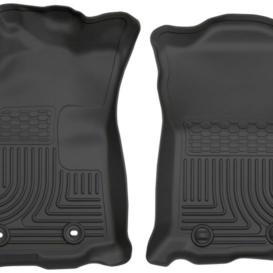 Husky Liners 2016 Toyota Tacoma w/ Manual Trans WeatherBeater Front Black Floor Liners-tuningsupply.com