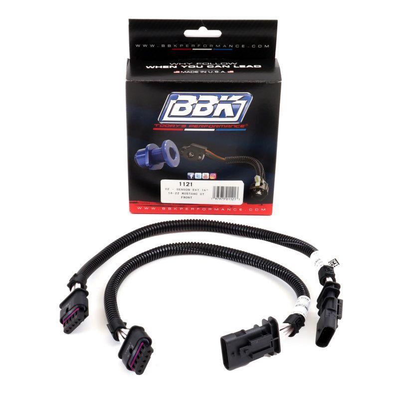 BBK 18-20 Ford Mustang GT O2 Sensor Wire Harness Extensions 16in (Pair)-tuningsupply.com