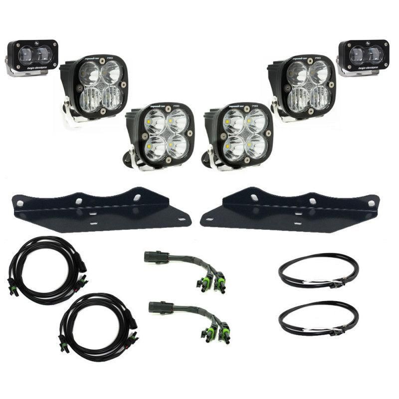 Baja Designs 17-20 Ford F-150 Raptor S2 SAE Pro Fog Pocket Kit - Clear-tuningsupply.com