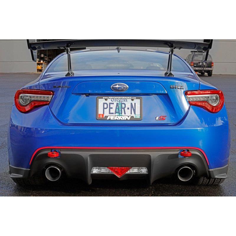 Perrin 13-20 & 2022 Subaru BRZ / 13-16 Scion FRS / 17-20 Toyota 86 Tow Hook Kit (Rear) - Red - SMINKpower Performance Parts PERPSP-BDY-255RD Perrin Performance