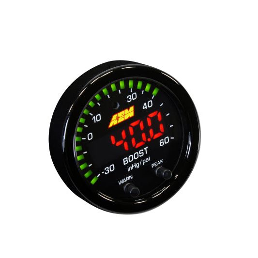 AEM X-Series Boost Pressure -30inHg 60psi Gauge Kit-tuningsupply.com