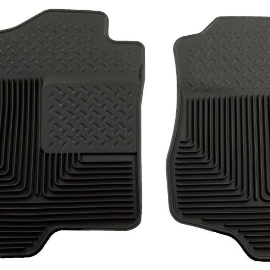 Husky Liners 07-12 GM Silverado/Sierra/Tahoe/Yukon/Escalade Heavy Duty Black Front Floor Mats-tuningsupply.com