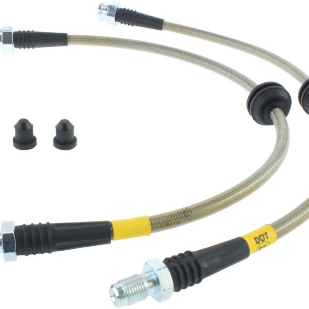 StopTech 2013-2014 Ford Focus ST (Euro Only) Stainless Steel Front Brake Lines-Brake Line Kits-Stoptech-STO950.61007-SMINKpower Performance Parts