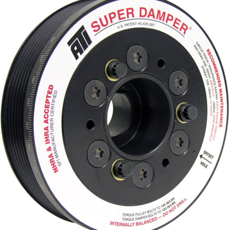 ATI Damper - 5.67in - Alum - 6 Grv - Mitsubishi Evo 10 - 3 Percent UD - 08+ - 1Pc-tuningsupply.com