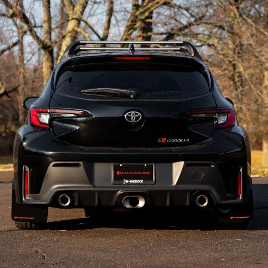 Rally Armor 2023 Toyota GR Corolla Black UR Mud Flap w/ White Logo - SMINKpower Performance Parts RALMF89-UR-BLK-WH Rally Armor