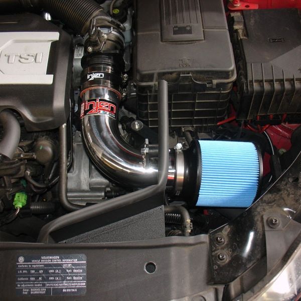 Injen 10-12 VW MK6 GTI 2.0L TSI Black Short Ram Intake w/ Heat Shield-tuningsupply.com