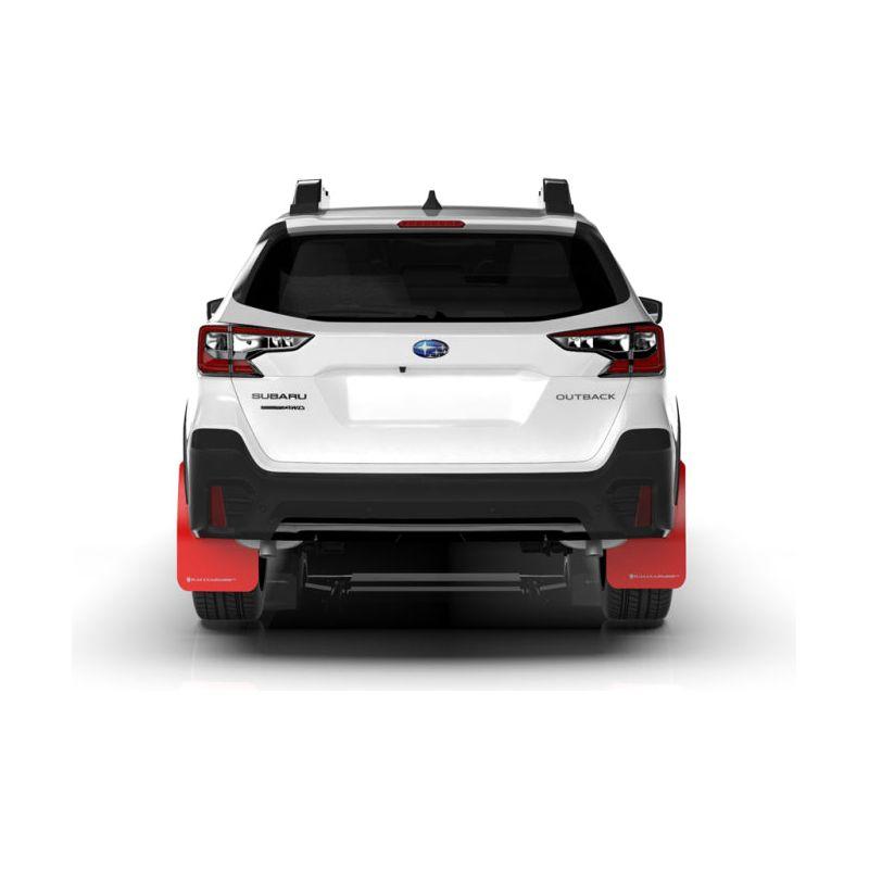 Rally Armor 20-22 Subaru Outback Black UR Mud Flap w/ Red Logo-Mud Flaps-Rally Armor-RALMF66-UR-BLK/RD-SMINKpower Performance Parts