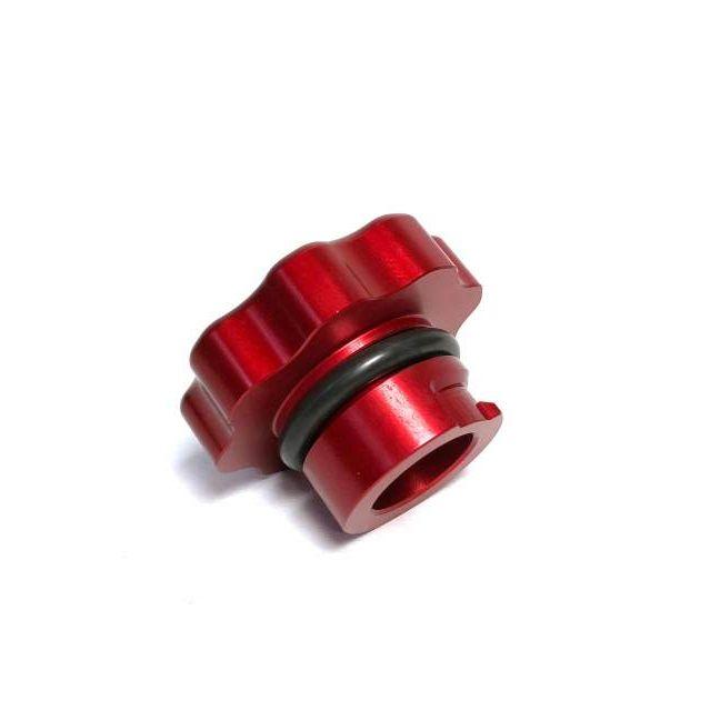 Fleece Performance 01-16 GM 2500/3500 Duramax Billet Oil Cap Cover - Red-tuningsupply.com