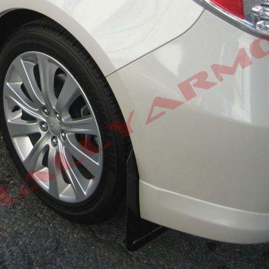 Rally Armor 08-10 Subaru WRX / 08-11 Impreza 2.5i (Hatch/Sedan) Black UR Mud Flap w/Grey Logo-tuningsupply.com