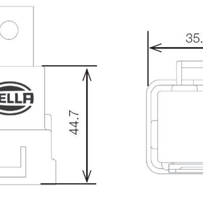 Hella Relay 12V 20/40A Spdt Res Wthr Bkt-tuningsupply.com