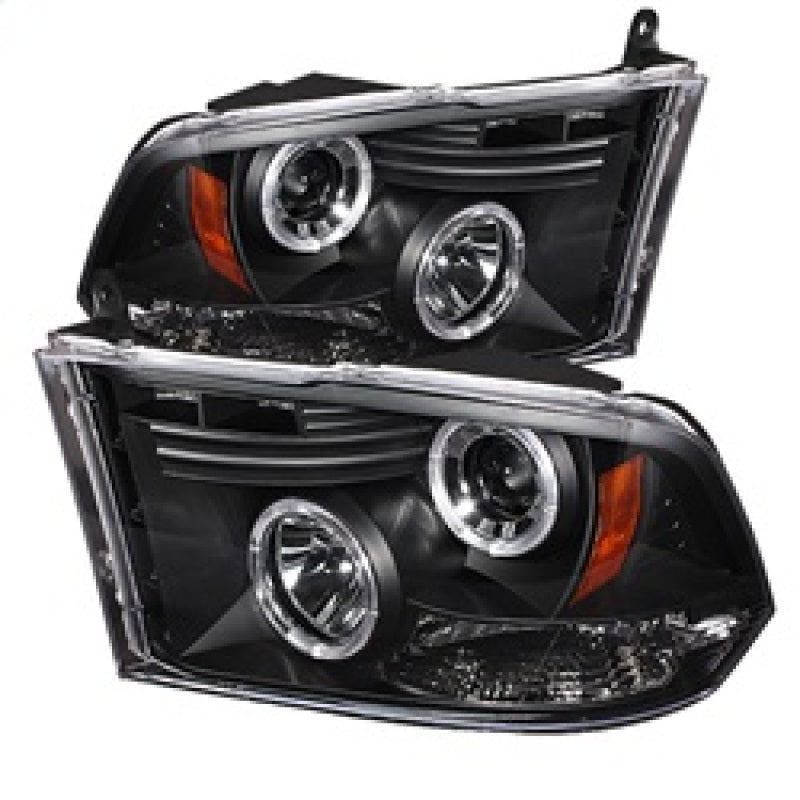 Spyder Dodge Ram 1500 09-14 10-14 Projector Headlights Halogen- LED Halo LED - Blk PRO-YD-DR09-HL-BK-Headlights-SPYDER-SPY5010032-SMINKpower Performance Parts