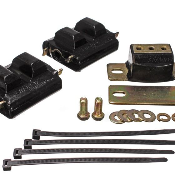 Energy Suspension 73-92 Chevrolet Camaro Black Motor and Transmission Mounts; Zinc Finish-tuningsupply.com