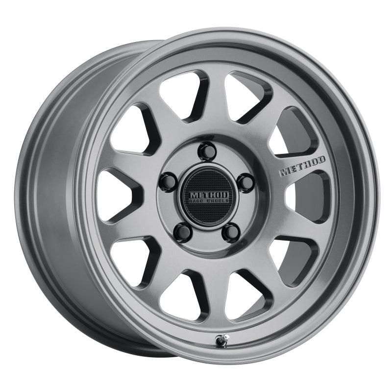 Method MR316 17x8.5 0mm Offset 5x5 71.5mm CB Gloss Titanium Wheel-tuningsupply.com