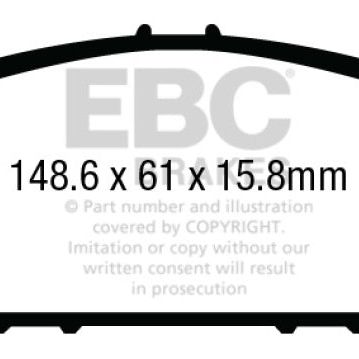 EBC 13+ Honda Accord Coupe 2.4 EX Ultimax2 Front Brake Pads-tuningsupply.com