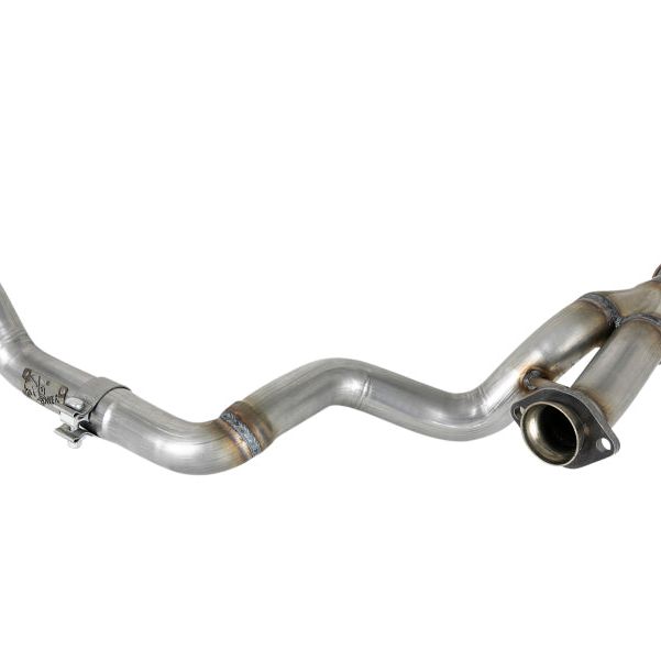 aFe POWER Twisted Steel Y-Pipe 2-1/4in 409 SS Exhaust System 2018 Jeep Wrangler (JL) V6-3.6L-tuningsupply.com