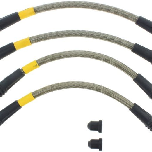 StopTech 87-91 BMW M3 / 89-4/91 325/328 Series (E30/E36) Rear Stainless Steel Brake Line Kit-Brake Line Kits-Stoptech-STO950.34510-SMINKpower Performance Parts