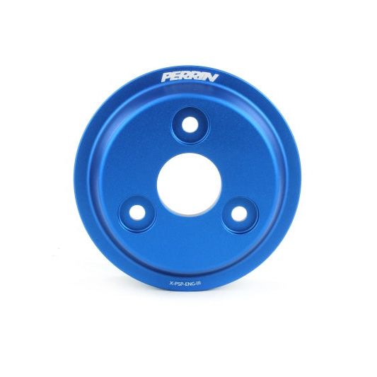 Perrin 15-21 Subaru WRX Lightweight Water Pump Pulley - Blue-tuningsupply.com