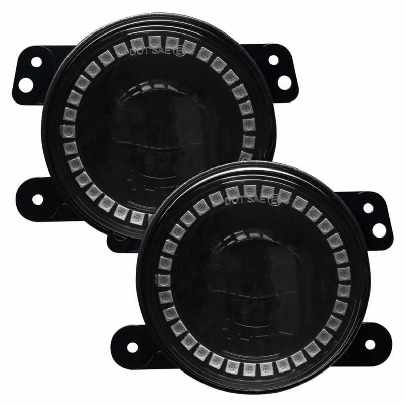 Oracle Jeep Wrangler JK/JL/JT High Performance W LED Fog Lights - w/o Controller SEE WARRANTY-tuningsupply.com