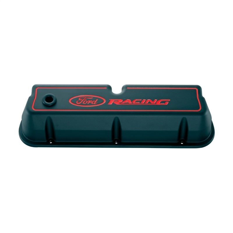 Ford Racing Logo Die-Cast Black Valve Covers-tuningsupply.com