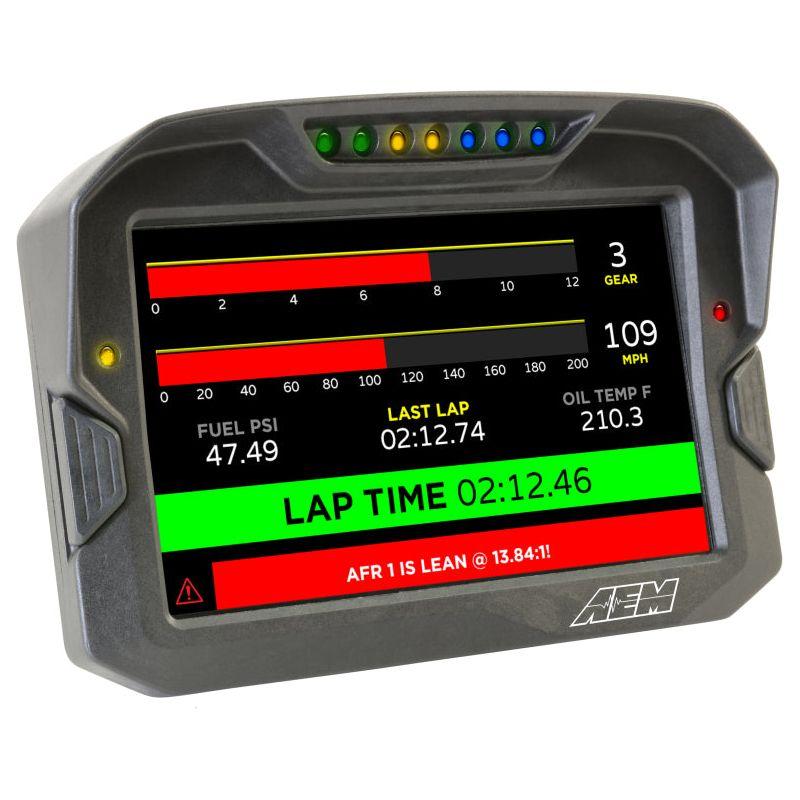 AEM CD-7 Logging GPS Enabled Race Dash Carbon Fiber Digital Display w/o VDM (CAN Input Only)-tuningsupply.com