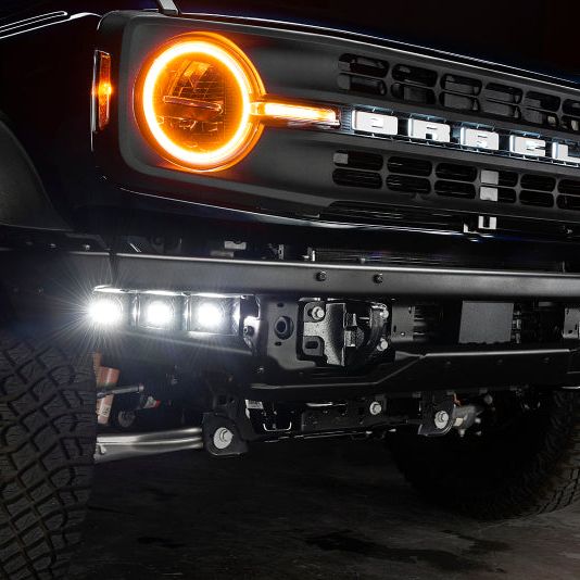 ORACLE Lighting 21-22 Ford Bronco Triple LED Fog Light Kit for Steel Bumper - White SEE WARRANTY-tuningsupply.com