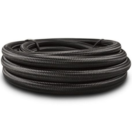 Vibrant Black Nylon Braided Flex Hose AN -10 Hose ID 0.56in (150ft Roll) - SMINKpower Performance Parts VIB12010 Vibrant