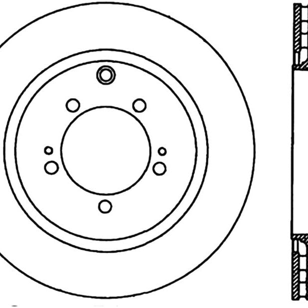 StopTech Slotted & Drilled Sport Brake Rotor-Brake Rotors - Slot & Drilled-Stoptech-STO127.46065R-SMINKpower Performance Parts