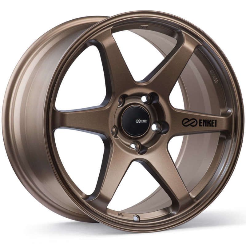 Enkei T6R 17x8 40mm Offset 5x114.3 Bolt Pattern 72.6 Bore Matte Bronze Wheel-tuningsupply.com