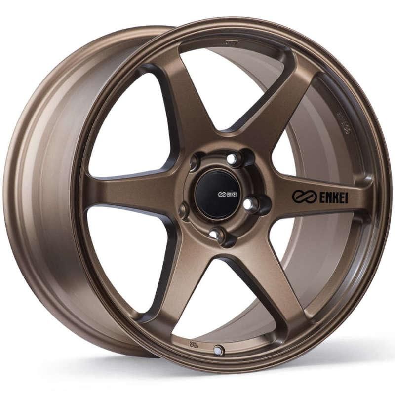 Enkei T6R 17x8 45mm Offset 5x100 Bolt Pattern 72.6 Bore Matte Bronze Wheel-tuningsupply.com