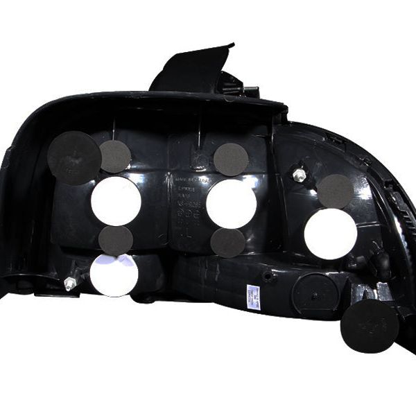 ANZO 1994-1998 Ford Mustang Taillights Black-tuningsupply.com