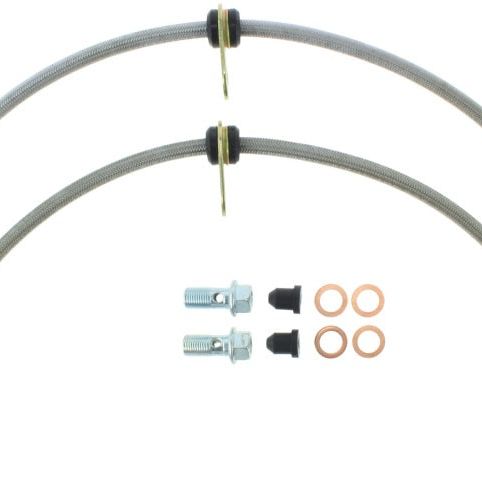 StopTech 04-08 Acura TSX / 03-07 Honda Accord Front SS Brake Lines-Brake Line Kits-Stoptech-STO950.40005-SMINKpower Performance Parts