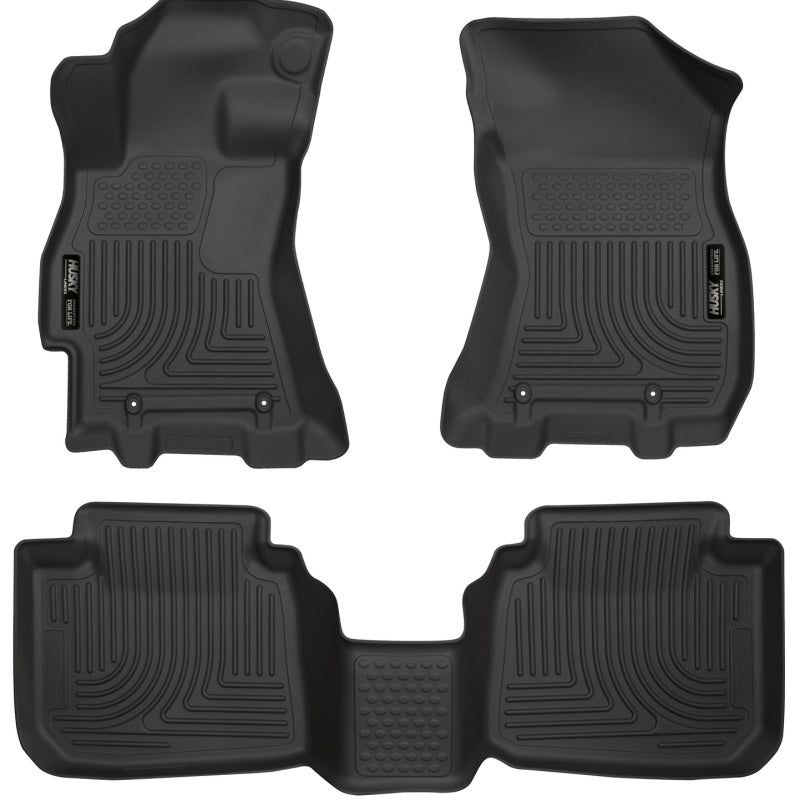 
  

Husky Liners 99671 - HSL99671 - Husky Liners 2015 Subaru Legacy/Outback Weatherbeater Black Front & 2nd Seat Floor Liners - Shipped in Europe - Tuningsupply.com

