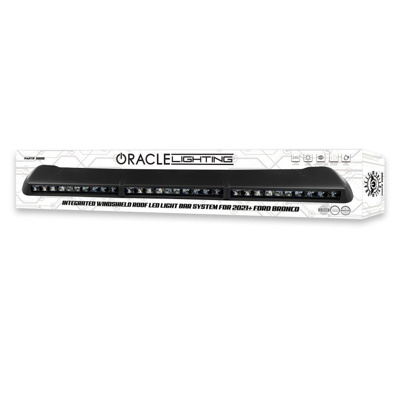 Oracle 2021+ Ford Bronco Integrated Windshield Roof LED Light Bar System SEE WARRANTY-tuningsupply.com