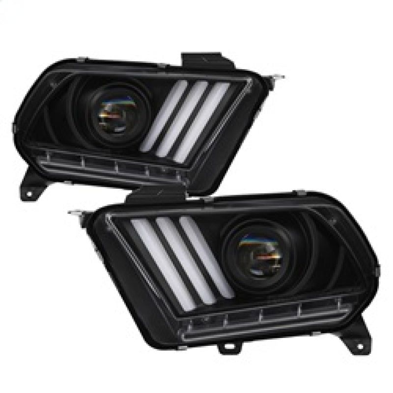 Spyder Ford Mustang 10-13 Projector Headlights - HID Model Only - Black PRO-YD-FM2010V2-HID-BK - SMINKpower Performance Parts SPY5084569 SPYDER