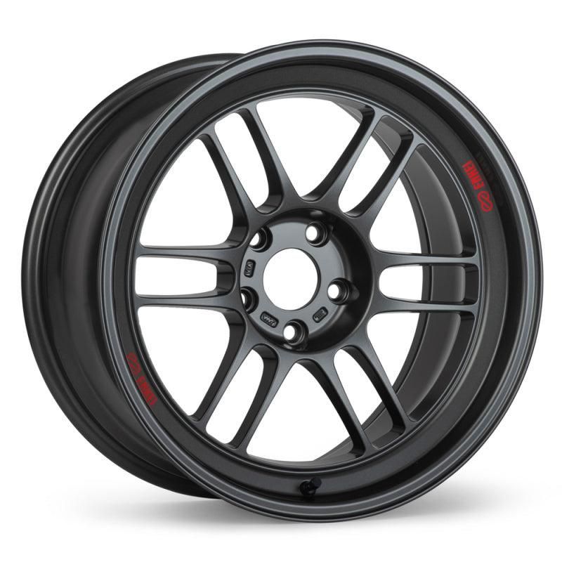 Enkei RPF1RS 18x10.5 5x114.3 10mm Offset 75mm Bore Matte Gunmetal Wheel-tuningsupply.com