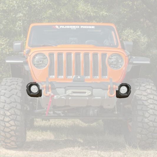 Rugged Ridge Jeep 19-22 Wrangler JL/20-22 Gladiator Venator Front Bumper Stubby Ends - Black - SMINKpower Performance Parts RUG11549.64 Rugged Ridge