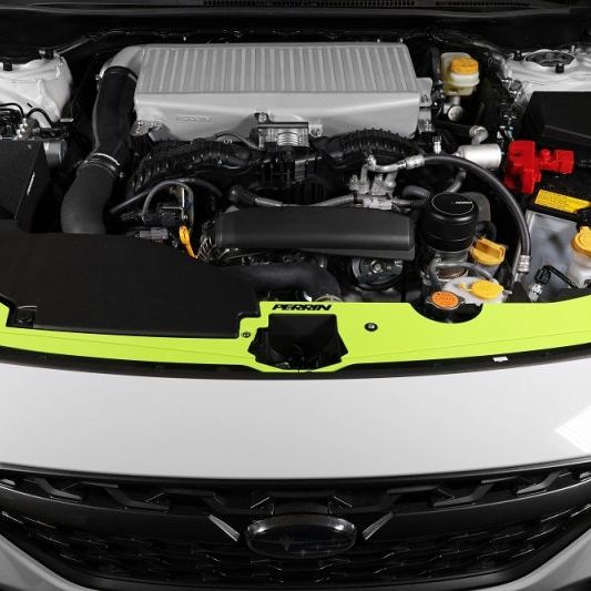 Perrin 22-23 Subaru WRX Radiator Shroud - Neon Yellow - SMINKpower Performance Parts PERPSP-ENG-513NY Perrin Performance