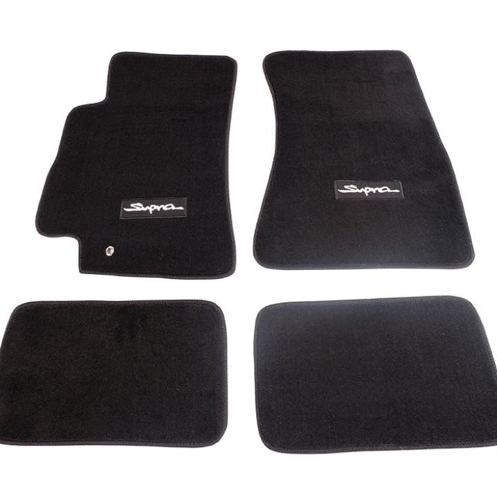 NRG Floor Mats - 96-02 Toyota Supra (Supra Logo) - 4pc.-Floor Mats Carpeted-NRG-NRGFMR-300-SMINKpower Performance Parts