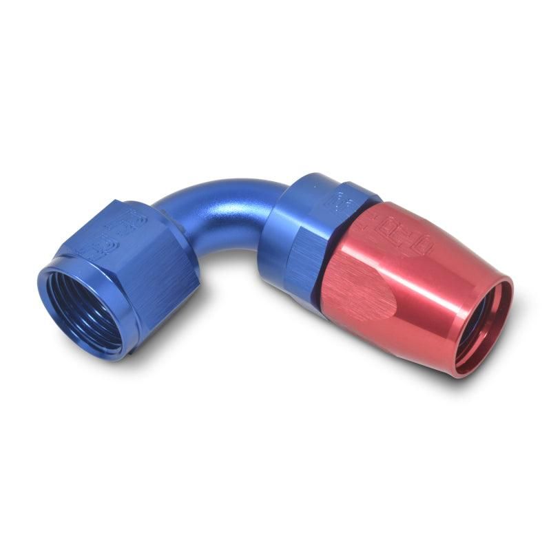 Russell Performance -6 AN Red/Blue 90 Degree Full Flow Hose End - SMINKpower Performance Parts RUS610160 Russell