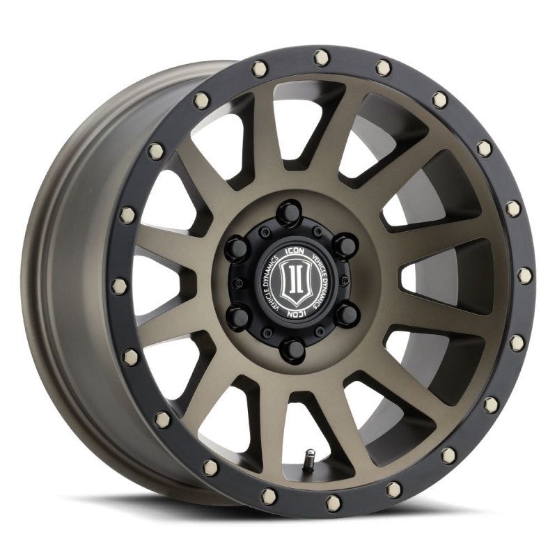 ICON Compression 17x8.5 6x5.5 0mm Offset 4.75in BS 106.1mm Bore Bronze Wheel-tuningsupply.com