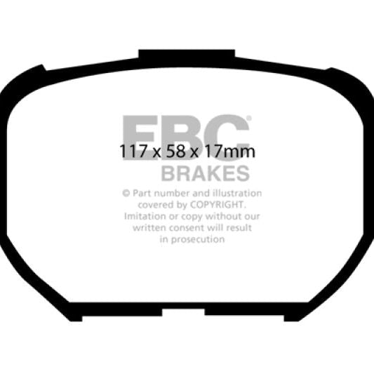 EBC 04-10 Scion TC 2.4 Redstuff Front Brake Pads-tuningsupply.com