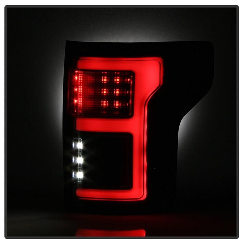 Spyder 15-17 Ford F-150 LED Tail Lights (w/Blind Spot) - Black Smoke (ALT-YD-FF15015BS-LBLED-BSM) - SMINKpower Performance Parts SPY5085337 SPYDER