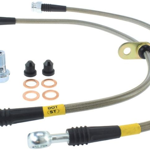 StopTech 07-13 Acura MDX Front SS Brake Lines-Brake Line Kits-Stoptech-STO950.40015-SMINKpower Performance Parts