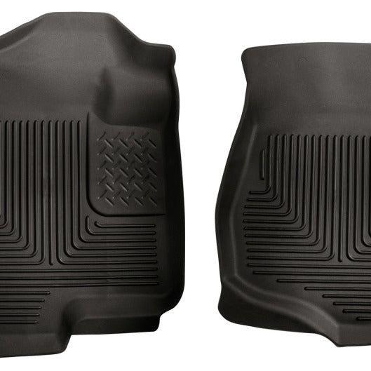 Husky Liners 07-12 GM Silverado/Tahoe/Suburban/Escalade X-Act Contour Black Floor Liners-tuningsupply.com