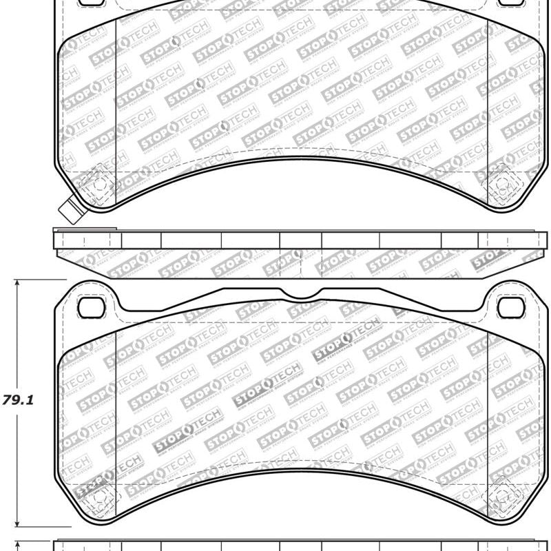 StopTech Performance 08-09 Lexus IS F Front Brake Pads-Brake Pads - Performance-Stoptech-STO309.13650-SMINKpower Performance Parts