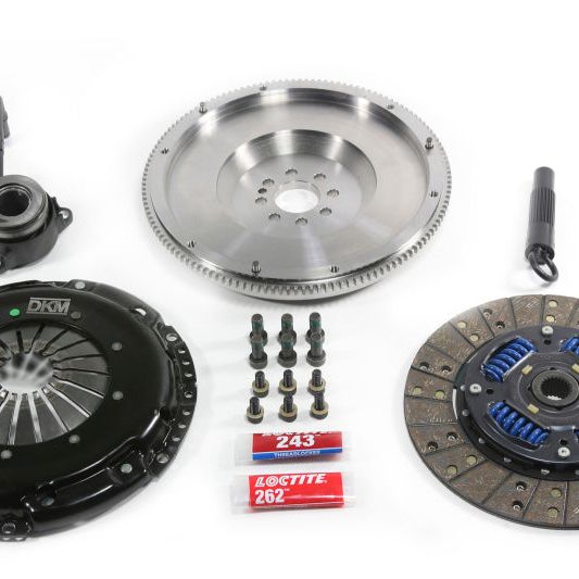 DKM Clutch VW GLI 1.8T 6-Spd Sprung Organic MB Clutch Kit w/Steel Flywheel (440 ft/lbs Torque)-tuningsupply.com