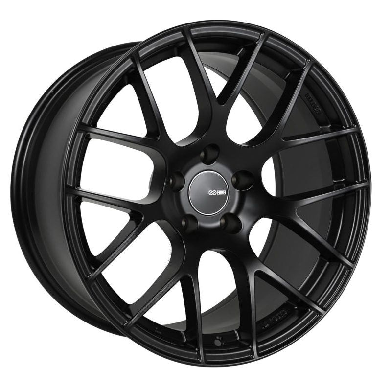 Enkei Raijin 18x9.5 35mm Offset 5x120 Bolt Pattern 72.6 Bore Diameter Matte Black Wheel-tuningsupply.com